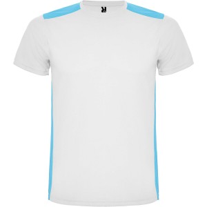 Detroit rvid ujj gyerek sportpl, white, turquois (T-shirt, pl, kevertszlas, mszlas)