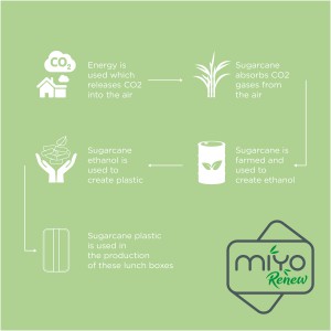 MIYO Renew teldoboz, szrke/fehr (manyag konyhafelszerels)