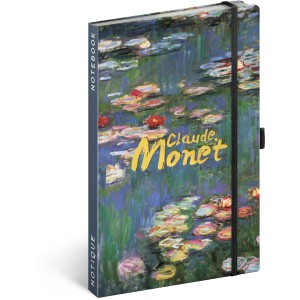 Notesz Claude Monet, lined, 13 x 21 cm (naptr)